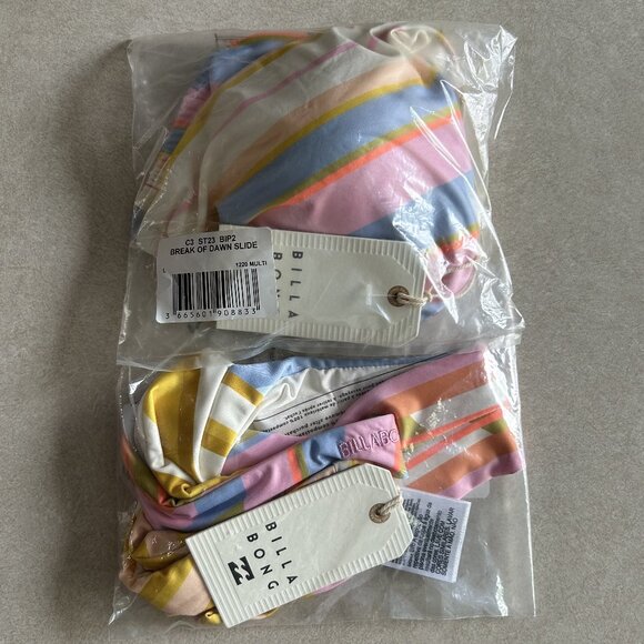 NWT Billabong Break of Dawn Triangle Bikini Top & Bottoms SET ASO Sarah Cameron - Picture 6 of 11